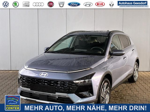Lagerfahrzeug Hyundai BAYON - Premium Sky 1.0 T-GDI 100 PS 48V 7DCT / Keyless ACC Soundsystem BOSE Sitz   Lenkradheizung LED Navi PDC V&H Kamera Totwinkel Alu 16"
