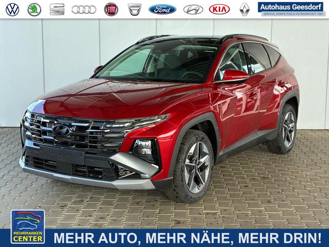 Lagerfahrzeug Hyundai TUCSON - E-Motion 1.6 T-GDi 2WD HEV / Panoramadach ACC LED Sitz   Lenkradheizung Navi PDC V&H Kamera Alu 18"