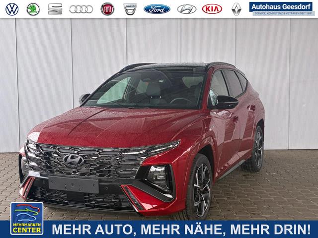 Lagerfahrzeug Hyundai TUCSON - HEV 2WD N-Line X Pano / MY27 Panoramadach Head-Up 360&deg; Kam. ACC Sitz   Lenkradheiz. Sitzbel&uuml;ftung Alu 19"