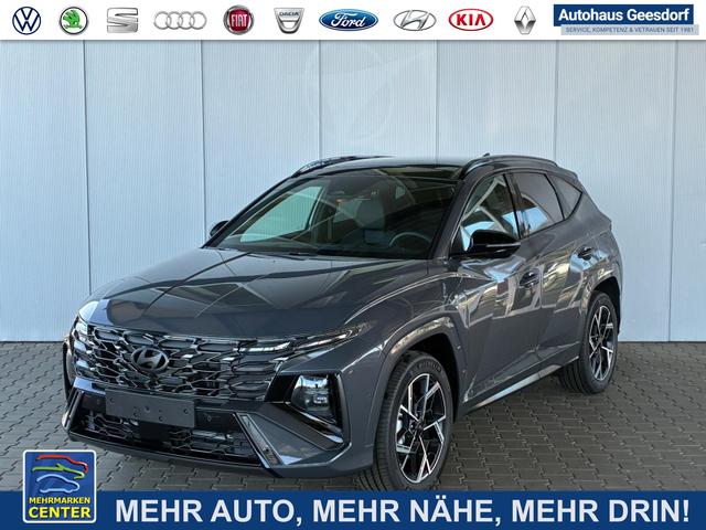 Lagerfahrzeug Hyundai TUCSON - HEV 2WD N-Line X Pano / MY27 Panoramadach Head-Up 360&deg; Kam. ACC Sitz   Lenkradheiz. Sitzbel&uuml;ftung Alu 19"