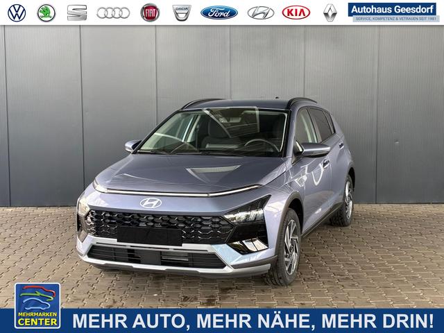 Lagerfahrzeug Hyundai BAYON - Comfort Plus 1.2 MPI / Sitz   Lenkradheizung PDC V&H Kamera LED Tempomat Keyless Alu 16"