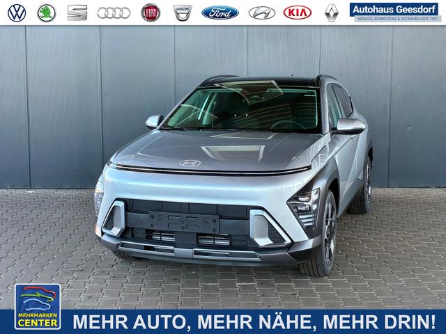 Lagerfahrzeug Hyundai KONA - Comfort Plus 1.6 T-GDI DCT 4WD / Navi ACC Keyless Sitz   Lenkradheiz. Schiebedach LED Alu 18"