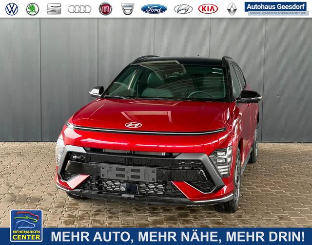 Lagerfahrzeug Hyundai KONA - N-Line 1.6 DCT 4WD / Bose ACC/ 360&deg; Kam./ Sitzh.& Bel&uuml;ftung Memory Heckklappe elektr./ LED Alu 18"