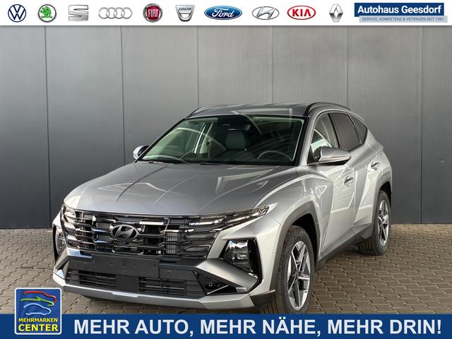 Lagerfahrzeug Hyundai TUCSON - Comfort Plus 1.6 T-GDI 4WD 48V 7DCT / Matrix-LED ACC Elek. Heck 360&deg; Kam. Teilleder Shz vo   hi Alu 18"