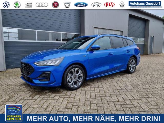 Lagerfahrzeug Ford Focus Turnier - 1.0 125PS ST-Line Winterpaket Rückf.Kamera Klimaautomatik Sitzheizung Lenkradheizung Frontscheibe beheizb. Ford-Navi SYNC 4 DAB  Bluetooth Apple Carplay Android Auto PDC v h Keyless