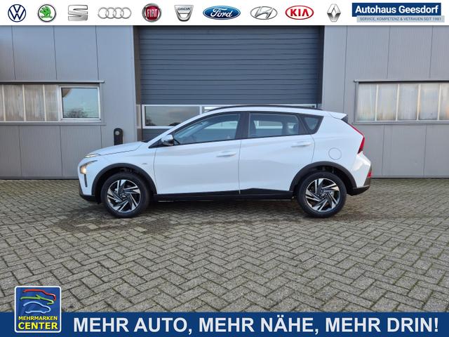 Lagerfahrzeug Hyundai BAYON - 1.0 T-GDI 100PS MHEV Select Navi Rückf.Kamera Klima PDC 12,3"-Touchscreen DAB  Apple CarPlay Android Auto Tempomat 16-LM