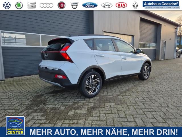 Lagerfahrzeug Hyundai BAYON - 1.0 T-GDI 100PS MHEV Select Navi Rückf.Kamera Klima PDC 12,3"-Touchscreen DAB  Apple CarPlay Android Auto Tempomat 16-LM