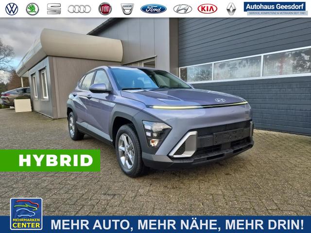 Lagerfahrzeug Hyundai KONA - 1.6 GDI 129PS Hybrid Automatik Select MY2025 Voll-LED Klimaautomatik Navi Rückf.Kamera PDC v h 12,3"-Touchscreen DAB  Apple CarPlay Android Auto Tempomat 16-LM