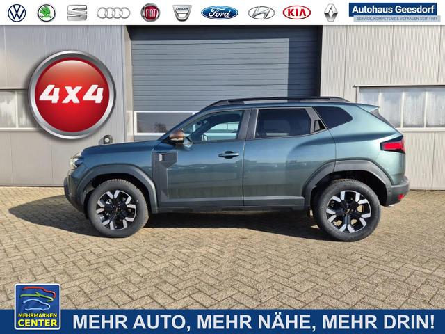 Lagerfahrzeug Dacia Duster - 1.2 TCe 130PS 4x4 Extreme Lenkradheizung Sitzheizung Klimaautomatik 4x Kamera Teil-Leder City-Paket Bluetooth Apple Carplay Android Auto PDC v h 2xKeyless 17-LM Ganzj.Reifen