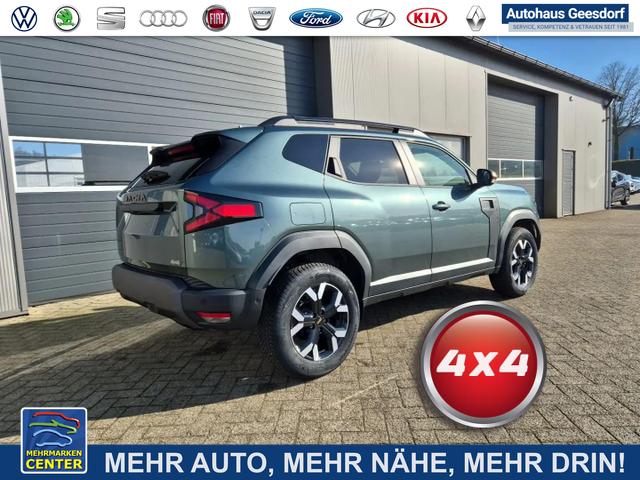 Lagerfahrzeug Dacia Duster - 1.2 TCe 130PS 4x4 Extreme Lenkradheizung Sitzheizung Klimaautomatik 4x Kamera Teil-Leder City-Paket Bluetooth Apple Carplay Android Auto PDC v h 2xKeyless 17-LM Ganzj.Reifen