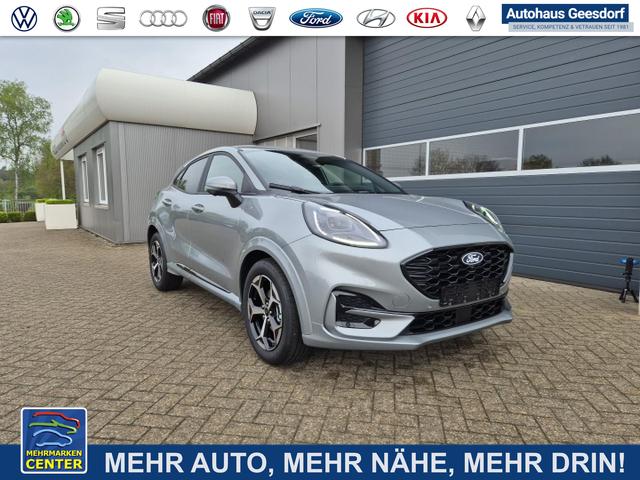 Lagerfahrzeug Ford Puma - ST-Line 1.0 EcoBoost Hybrid 125PS 4x Kamera Lenkradheizung Sitzheizung Klimaautomatik ACC elektr.Heckklappe Bluetooth Apple Carplay Android Auto PDC v h 2xKeyless 17-LM