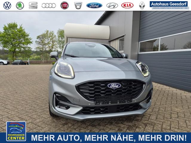 Lagerfahrzeug Ford Puma - ST-Line 1.0 EcoBoost Hybrid 125PS 4x Kamera Lenkradheizung Sitzheizung Klimaautomatik ACC elektr.Heckklappe Bluetooth Apple Carplay Android Auto PDC v h 2xKeyless 17-LM