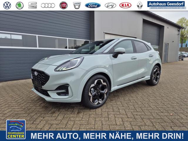 Lagerfahrzeug Ford Puma - ST-Line X 1.0 EcoBoost Hybrid 125PS Automatik NEUES MODELL 360°Kamera AbstandsTempomat el.Heckklappe Premium Leder (Sensico) B O-Sound Klimaautomatik Sitzheizung Lenkradheizung Frontscheibe beheizb. Ford-Navi SYNC4 Bluetooth Apple CarPlay Android A