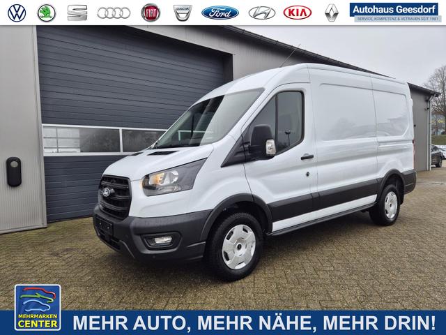 Lagerfahrzeug Ford Transit - L2H2 2.0 EcoBlue 165PS Trend Heckantrieb 3,5t 2-Sitzer AHK Sitzheizung Lenkradheizung Frontscheibe beheizb. Klimaautomatik PDC v h Rückf.Kamera Bluetooth DAB Apple CarPlay Android Auto Tempomat Ganzj.Reifen