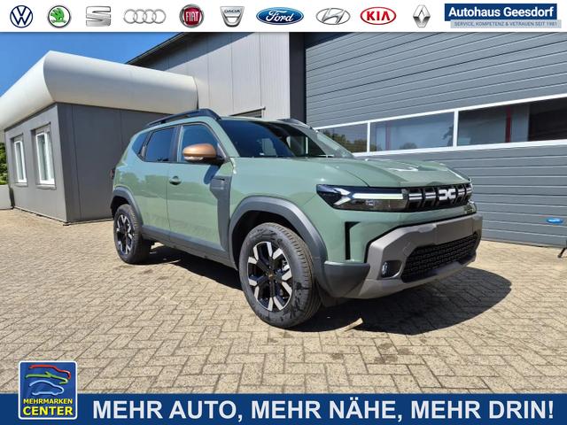 Lagerfahrzeug Dacia Duster - Extreme Hybrid 140PS Automatik 1.6 SCE Lenkradheizung Sitzheizung elektr.Parkbremse Teil-Leder Klimaautomatik PDC Rückf.kamera Bluetooth Apple Carplay Android Auto 2xKeyless 17-LM