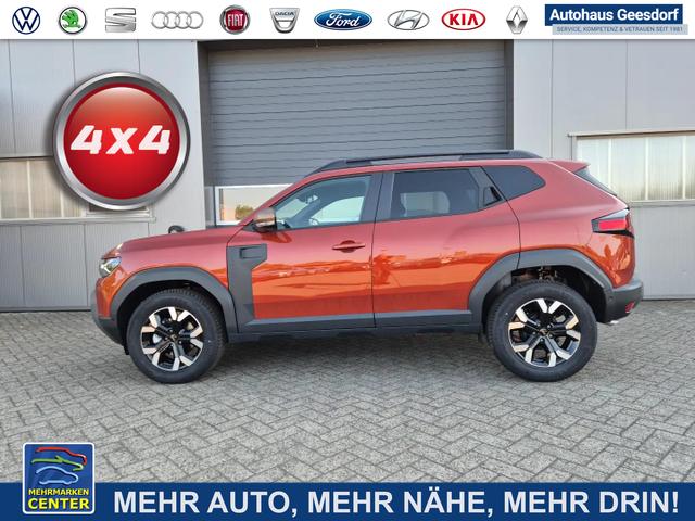 Lagerfahrzeug Dacia Duster - Extreme 4x4 130PS 1.2 TCe 4x Kamera Lenkradheizung Sitzheizung Klimaautomatik Teil-Leder Bluetooth Apple Carplay Android Auto PDC v h 2xKeyless 17-LM Ganzj.Reifen