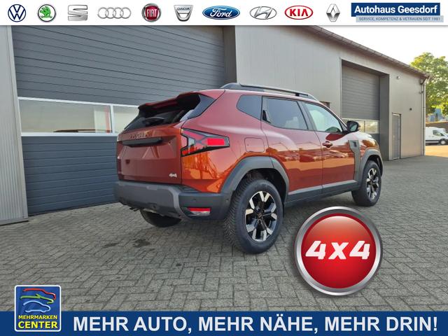 Lagerfahrzeug Dacia Duster - Extreme 4x4 130PS 1.2 TCe 4x Kamera Lenkradheizung Sitzheizung Klimaautomatik Teil-Leder Bluetooth Apple Carplay Android Auto PDC v h 2xKeyless 17-LM Ganzj.Reifen