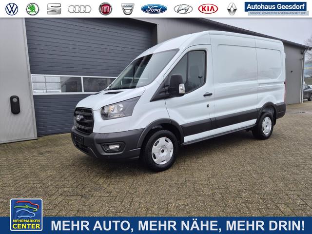 Lagerfahrzeug Ford Transit - L2H2 2.0 EcoBlue 130PS Trend 3,5t 2-Sitzer AHK Sitzheizung Lenkradheizung Frontscheibe beheizb. Klimaautomatik PDC v h Rückf.Kamera Bluetooth DAB Apple CarPlay Android Auto Tempomat Ganzj.Reifen
