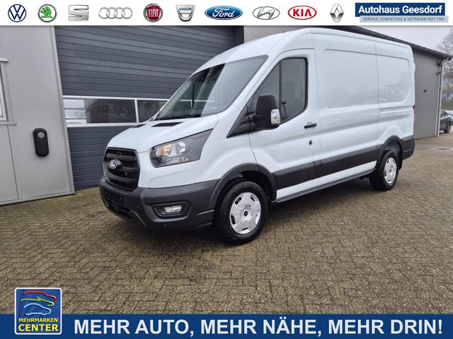 Lagerfahrzeug Ford Transit - L2H2 2.0 EcoBlue 130PS Trend 3,5t 3-Sitzer AHK Sitzheizung Lenkradheizung Frontscheibe beheizb. Klimaautomatik Bluetooth DAB Apple CarPlay Android Auto PDC v h Rückf.Kamera Tempomat