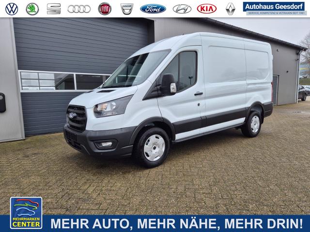 Lagerfahrzeug Ford Transit - L2H2 2.0 EcoBlue 130PS Trend 3,5t 3-Sitzer AHK Sitzheizung Lenkradheizung Frontscheibe beheizb. Klimaautomatik PDC v h Rückf.Kamera Bluetooth DAB Apple CarPlay Android Auto Tempomat Ganzj.Reifen