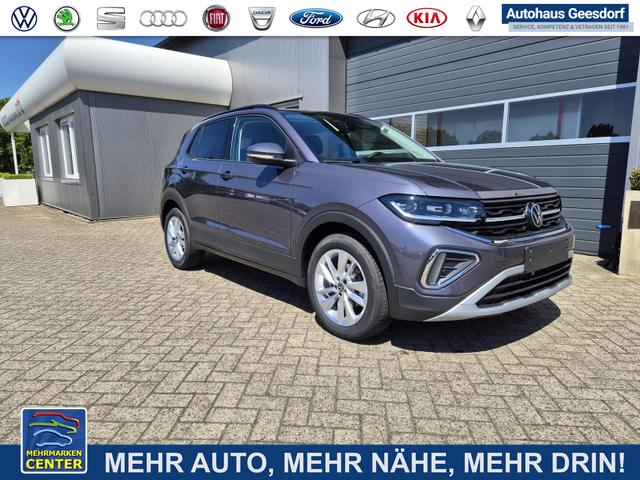 Lagerfahrzeug Volkswagen T-Cross - 1.0 TSI 116PS DSG Life LED-Matrix-Scheinwerfer Klimaautomatik Sitzheizung PDC Rückf.Kamera 17-LM abged.Scheiben 2xKeyless DAB  Bluetooth Touchscreen Apple CarPlay Android Auto