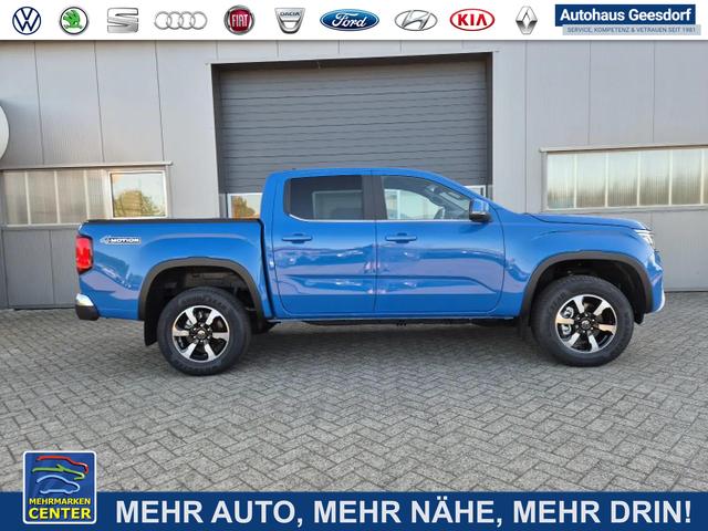 Lagerfahrzeug Volkswagen Amarok - Style DoKa 3.0 TDI 240PS 4x4 Automatik Laderaumabdeckung Navi Lenkradheizung Frontscheibe beheizb. Sitzheizung AHK Rückf.Kamera ACC Klimaautomatik PDC v h Apple Carplay Android Auto 2xKeyless 18"LM