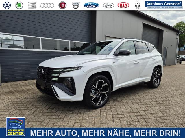 Lagerfahrzeug Hyundai TUCSON - N-Line 1.6 T-GDI 252PS Automatik PHEV FACELIFT MY2025 Teil-Leder Sitzheizung Lenkradheizung ACC Klimaautomatik Navi 12,3"-Touchscreen DAB  wireless Apple CarPlay   Android Auto PDC v h Rückf.Kamera 2xKeyless 19-LM