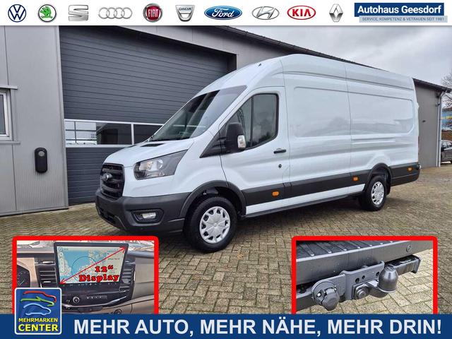 Lagerfahrzeug Ford Transit - 350 L4H3 2.0 EcoBlue 130PS Trend Heckantrieb 3,5t 2-Sitzer AHK Sitzheizung Frontscheibe beheizb. Klimaautomatik Navi PDC v h Bluetooth DAB Apple CarPlay Android Auto Tempomat Ganzj.Reifen