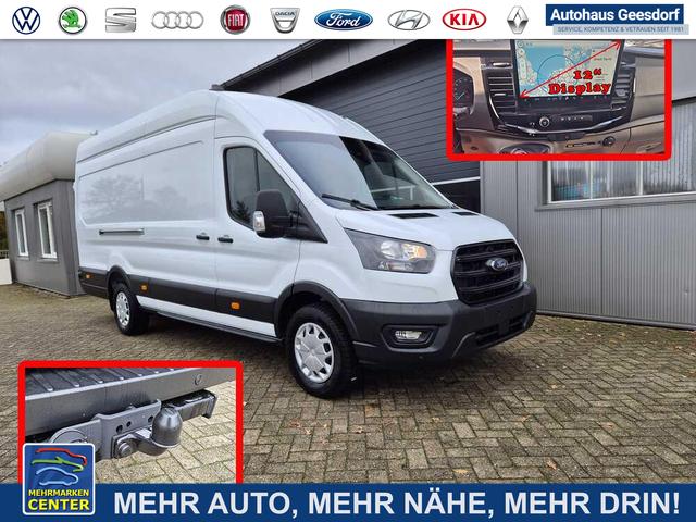 Lagerfahrzeug Ford Transit - 350 L4H3 2.0 EcoBlue 130PS Trend Heckantrieb 3,5t 2-Sitzer AHK Sitzheizung Frontscheibe beheizb. Klimaautomatik Navi PDC v h Bluetooth DAB Apple CarPlay Android Auto Tempomat Ganzj.Reifen