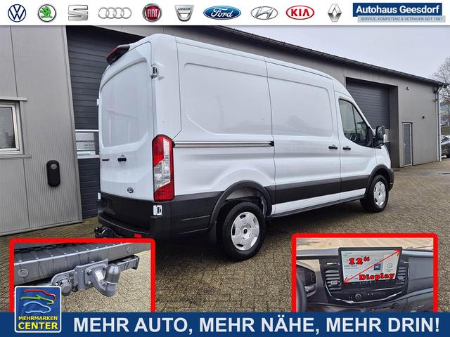 Lagerfahrzeug Ford Transit - L2H2 2.0 EcoBlue 165PS Trend Heckantrieb 3,5t 2-Sitzer AHK Sitzheizung Lenkradheizung Frontscheibe beheizb. Klimaautomatik PDC v h Rückf.Kamera Bluetooth DAB Apple CarPlay Android Auto Tempomat Ganzj.Reifen