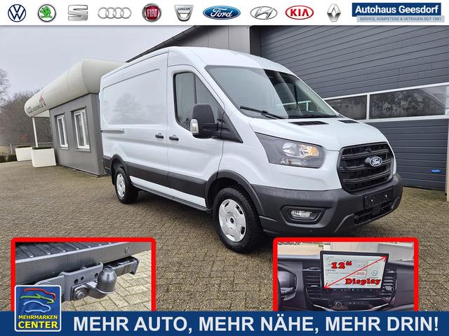 Lagerfahrzeug Ford Transit - L2H2 2.0 EcoBlue 130PS Trend 3,5t 2-Sitzer AHK Sitzheizung Lenkradheizung Frontscheibe beheizb. Klimaautomatik PDC v h Rückf.Kamera Bluetooth DAB Apple CarPlay Android Auto Tempomat Ganzj.Reifen
