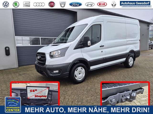 Lagerfahrzeug Ford Transit - L2H2 2.0 EcoBlue 130PS Trend 3,5t 2-Sitzer AHK Sitzheizung Lenkradheizung Frontscheibe beheizb. Klimaautomatik PDC v h Rückf.Kamera Bluetooth DAB Apple CarPlay Android Auto Tempomat Ganzj.Reifen