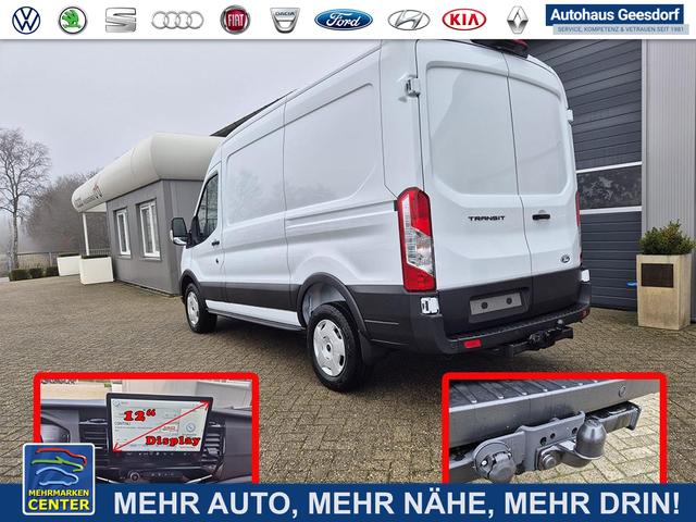 Lagerfahrzeug Ford Transit - L2H2 2.0 EcoBlue 130PS Trend 3,5t 3-Sitzer AHK Sitzheizung Lenkradheizung Frontscheibe beheizb. Klimaautomatik Bluetooth DAB Apple CarPlay Android Auto PDC v h Rückf.Kamera Tempomat