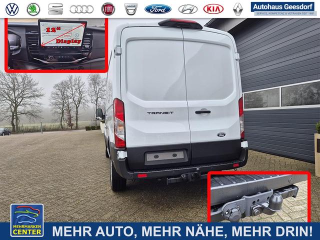 Lagerfahrzeug Ford Transit - L2H2 2.0 EcoBlue 130PS Trend 3,5t 3-Sitzer AHK Sitzheizung Lenkradheizung Frontscheibe beheizb. Klimaautomatik PDC v h Rückf.Kamera Bluetooth DAB Apple CarPlay Android Auto Tempomat Ganzj.Reifen