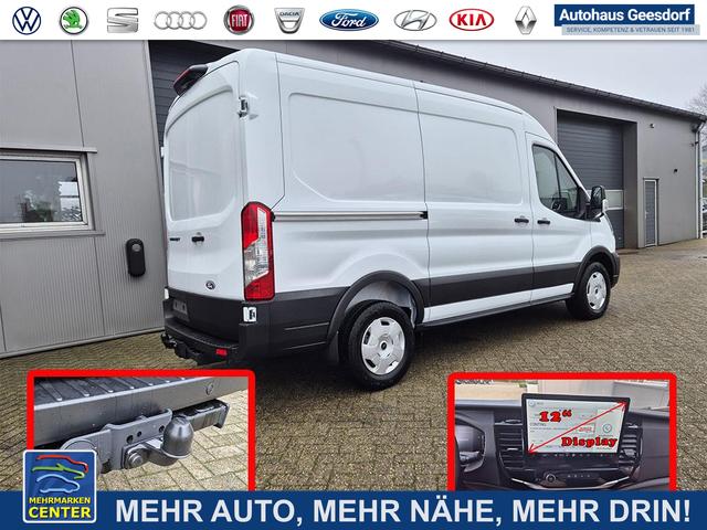 Lagerfahrzeug Ford Transit - L2H2 2.0 EcoBlue 130PS Trend 3,5t 3-Sitzer AHK Sitzheizung Lenkradheizung Frontscheibe beheizb. Klimaautomatik PDC v h Rückf.Kamera Bluetooth DAB Apple CarPlay Android Auto Tempomat Ganzj.Reifen