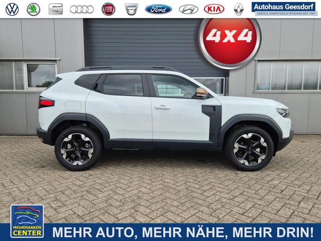 Lagerfahrzeug Dacia Duster - Extreme 4x4 130PS 1.2 TCe 4x Kamera Lenkradheizung Sitzheizung Klimaautomatik Teil-Leder elektr.Parkbremse Bluetooth Apple Carplay Android Auto PDC v h 2xKeyless 18-LM Ganzj.Reifen