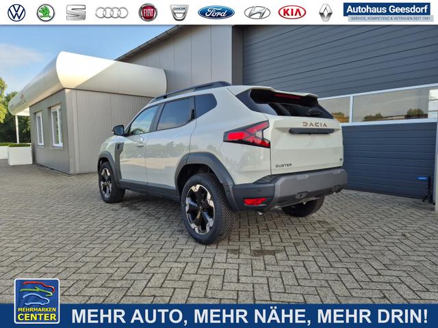 Lagerfahrzeug Dacia Duster - Extreme 4x4 130PS 1.2 TCe 4x Kamera Lenkradheizung Sitzheizung Klimaautomatik Teil-Leder elektr.Parkbremse Bluetooth Apple Carplay Android Auto PDC v h 2xKeyless 18-LM Ganzj.Reifen