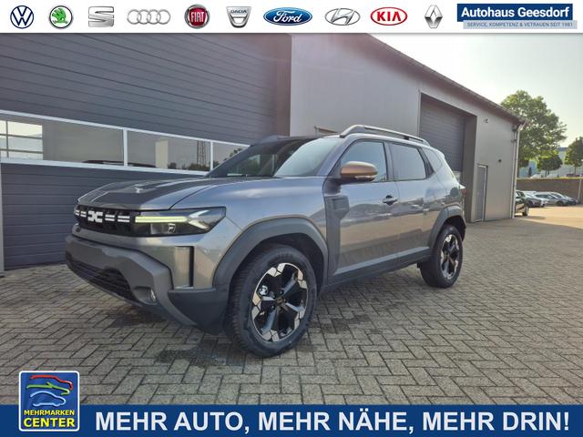 Lagerfahrzeug Dacia Duster - Extreme 4x4 130PS 1.2 TCe 4x Kamera Lenkradheizung Sitzheizung Klimaautomatik Teil-Leder elektr.Parkbremse Bluetooth Apple Carplay Android Auto PDC v h 2xKeyless 18-LM Ganzj.Reifen