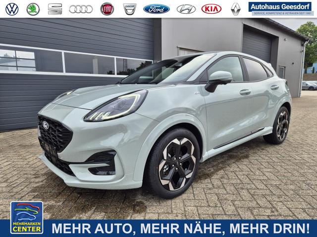 Lagerfahrzeug Ford Puma - ST-Line X 1.0 EcoBoost Hybrid 125PS Automatik Matrix-LED 4x Kamera AbstandsTempomat el.Heckklappe Premium Leder (Sensico) B O-Sound Klimaautomatik Sitzheizung Lenkradheizung Frontscheibe beheizb. Ford-Navi SYNC4 Bluetooth Apple CarPlay Android Auto