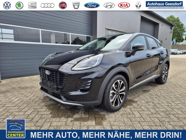 Lagerfahrzeug Ford Puma - Titanium 1.0 EcoBoost Hybrid 125PS Klimaautomatik Sitzheizung Lenkradheizung Frontscheibe beheizb. LED-Scheinwerfer Ford-Navi SYNC4 Bluetooth Apple CarPlay Android Auto PDC v h 17-LM