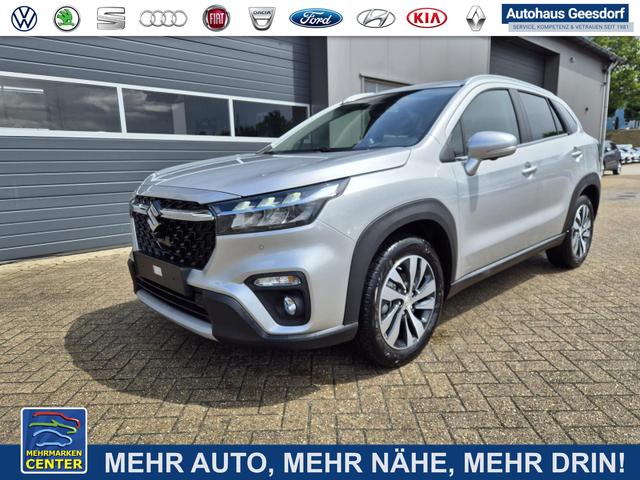 Lagerfahrzeug Suzuki S-Cross - Comfort  129PS MHEV 4x4 ALLGRIP 1.4 Boosterjet Teil-Leder Navi Klimaautomatik Sitzheizung ACC PDC v h Rückf.Kamera Suzuki-Radio Apple CarPlay Android Auto Touchscreen 2xKeyless 17-LM