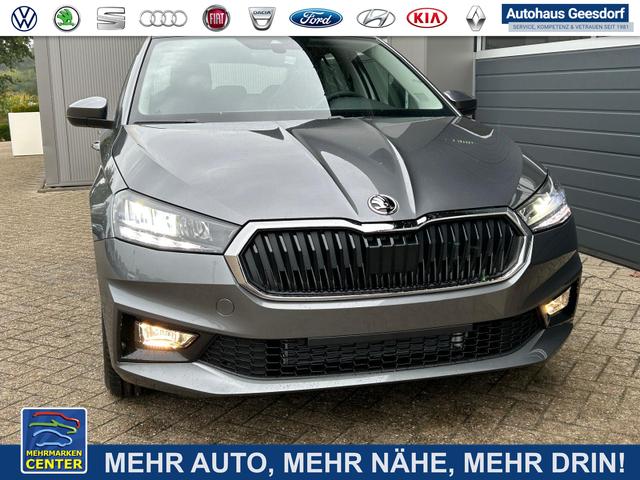 Lagerfahrzeug Skoda Fabia - 1.0 TSI 115PS DSG Selection 5-türig 15"LM Rückf.Kamera Parksensoren Sitzheizung Multifunktionslenkrad Klima Skoda-Radio Bluetooth Touchscreen Tempomat Nebelsch. Apple CarPlay   Android Auto