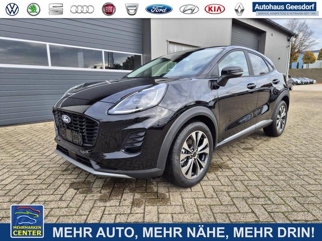 Lagerfahrzeug Ford Puma - Titanium 1.0 EcoBoost Hybrid 125PS Automatik Klimaautomatik Sitzheizung Lenkradheizung Frontscheibe beheizb. LED-Scheinwerfer Ford-Navi SYNC4 Bluetooth Apple CarPlay Android Auto PDC 17-LM