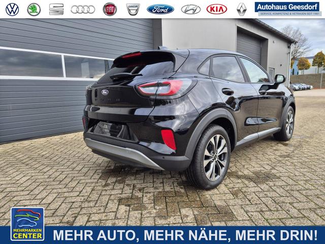 Lagerfahrzeug Ford Puma - Titanium 1.0 EcoBoost Hybrid 125PS Automatik Klimaautomatik Sitzheizung Lenkradheizung Frontscheibe beheizb. LED-Scheinwerfer Ford-Navi SYNC4 Bluetooth Apple CarPlay Android Auto PDC 17-LM