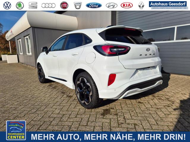 Lagerfahrzeug Ford Puma - ST-Line X 1.0 EcoBoost Hybrid 125PS Automatik NEUES MODELL 360°Kamera AbstandsTempomat el.Heckklappe Premium Leder (Sensico) B O-Sound Klimaautomatik Sitzheizung Lenkradheizung Frontscheibe beheizb. Ford-Navi SYNC4 Bluetooth Apple CarPlay Android A