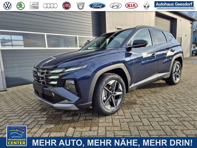 Lagerfahrzeug Hyundai TUCSON - Trend 1.6 T-GDI 150PS Automatik TZ 2026 Teil-Leder Sitzheizung v h Lenkradheizung Klimaautomatik Navi Touchscreen DAB  Apple CarPlay   Android Auto PDC R&uuml;ckf.-Kamera Matrix-LED-Scheinw.