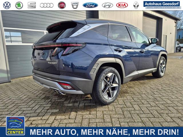 Lagerfahrzeug Hyundai TUCSON - Trend 1.6 T-GDI 150PS Automatik TZ 2026 Teil-Leder Sitzheizung v h Lenkradheizung Klimaautomatik Navi Touchscreen DAB  Apple CarPlay   Android Auto PDC R&uuml;ckf.-Kamera Matrix-LED-Scheinw.
