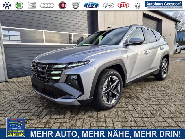 Lagerfahrzeug Hyundai TUCSON - Trend 1.6 T-GDI 150PS Automatik TZ 2026 Teil-Leder Sitzheizung v h Lenkradheizung Klimaautomatik Navi Touchscreen DAB  Apple CarPlay   Android Auto PDC R&uuml;ckf.-Kamera Matrix-LED-Scheinw.