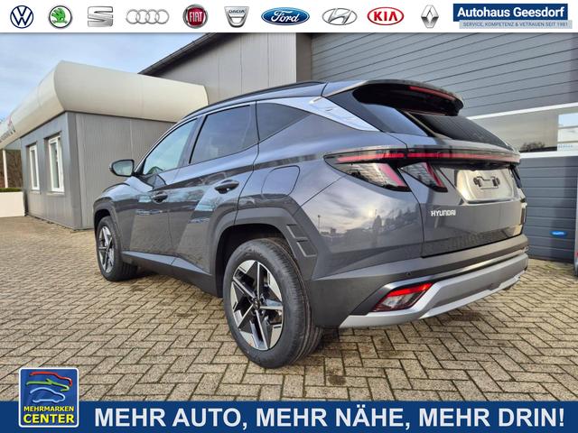 Lagerfahrzeug Hyundai TUCSON - Trend 1.6 T-GDI 150PS Automatik TZ 2026 Teil-Leder Sitzheizung v h Lenkradheizung Klimaautomatik Navi Touchscreen DAB  Apple CarPlay   Android Auto PDC R&uuml;ckf.-Kamera Matrix-LED-Scheinw.