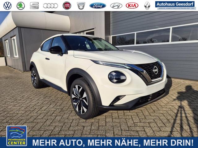 Lagerfahrzeug Nissan Juke - 1.0 DIG-T 114PS Acenta Klimaautomatik Sitzheizung R&uuml;ckf.Kamera Bluetooth Touchscreen wireless Apple CarPlay Android Auto